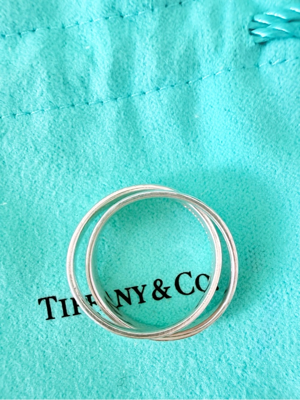 Tiffany & Co. Sterling 1837 Interlocking Circles Ring - Picture 6 of 14
